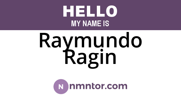 Raymundo Ragin