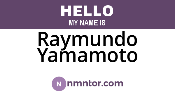 Raymundo Yamamoto