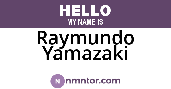 Raymundo Yamazaki