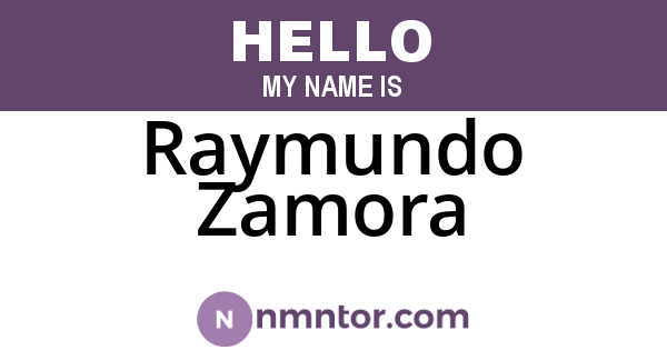 Raymundo Zamora