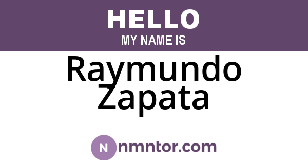 Raymundo Zapata