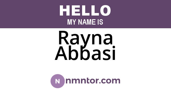 Rayna Abbasi