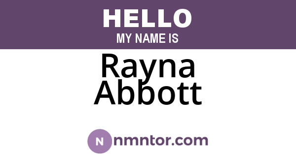 Rayna Abbott