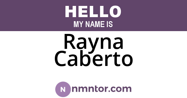 Rayna Caberto