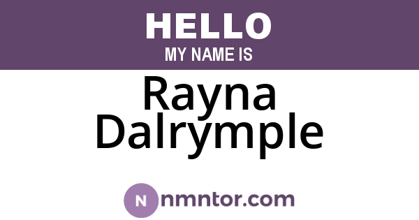 Rayna Dalrymple