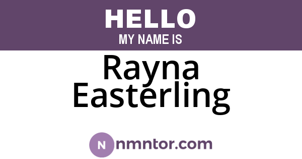 Rayna Easterling
