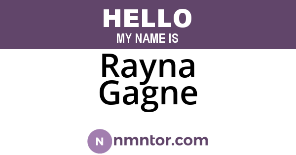 Rayna Gagne