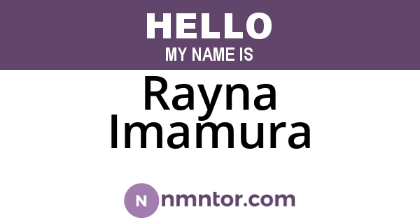 Rayna Imamura