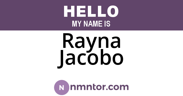 Rayna Jacobo