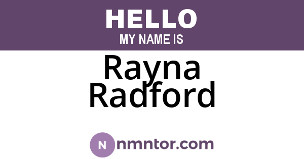 Rayna Radford