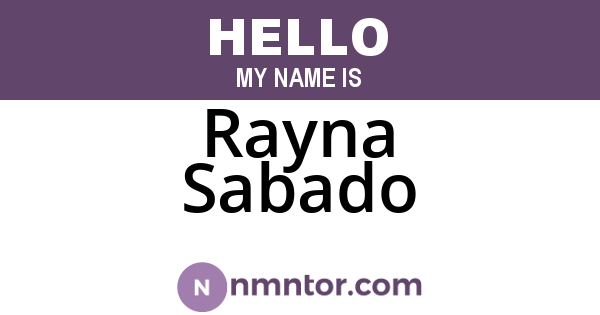 Rayna Sabado