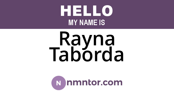 Rayna Taborda