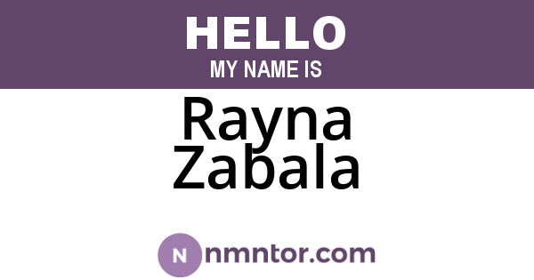 Rayna Zabala