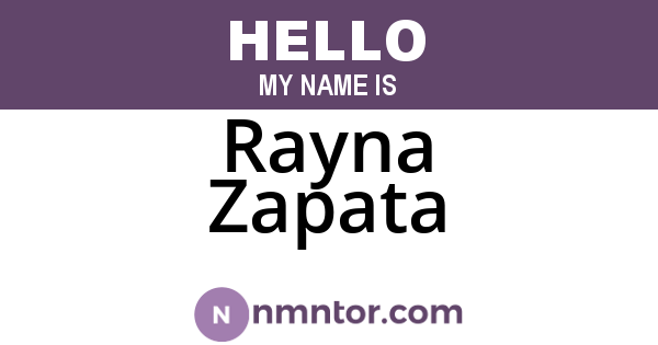 Rayna Zapata