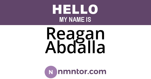 Reagan Abdalla