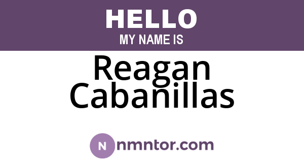 Reagan Cabanillas