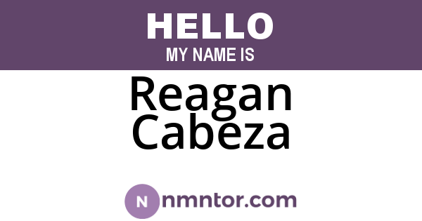 Reagan Cabeza