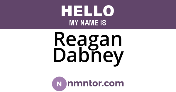 Reagan Dabney