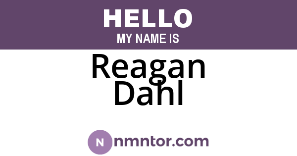 Reagan Dahl