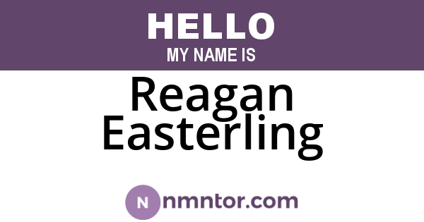 Reagan Easterling