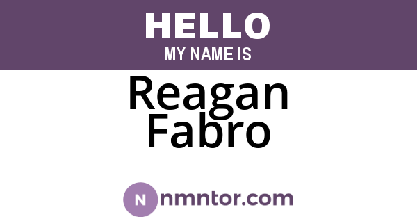 Reagan Fabro