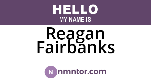 Reagan Fairbanks