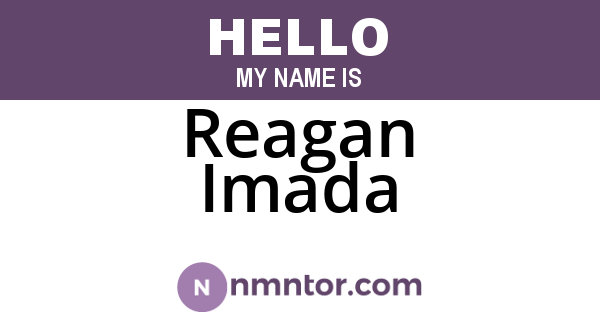 Reagan Imada