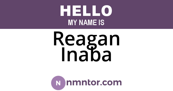 Reagan Inaba