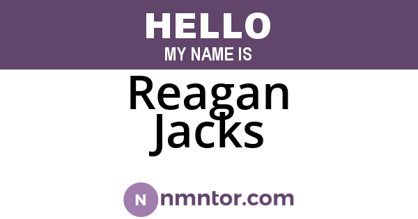 Reagan Jacks
