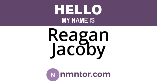Reagan Jacoby