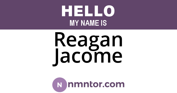 Reagan Jacome