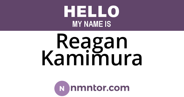 Reagan Kamimura