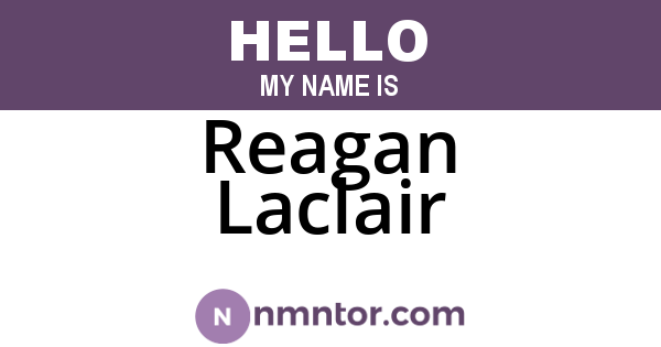 Reagan Laclair