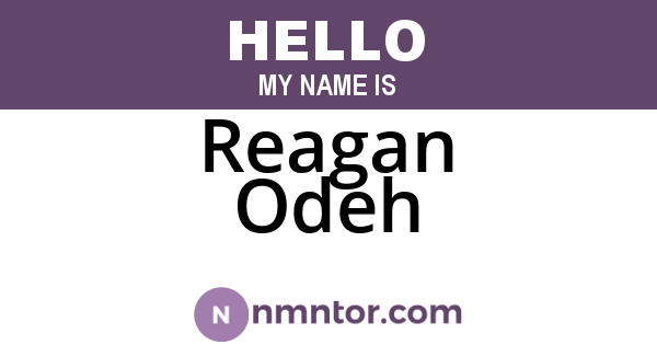 Reagan Odeh