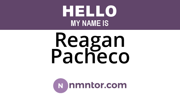 Reagan Pacheco