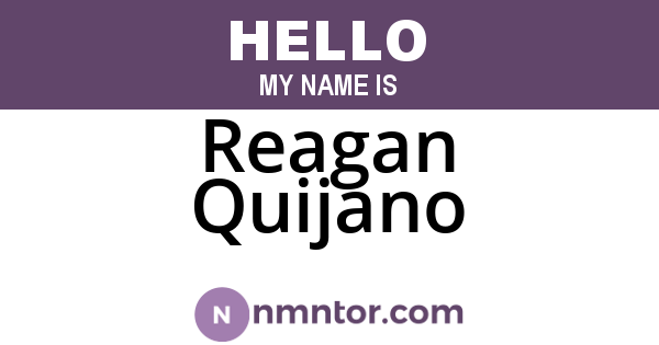 Reagan Quijano