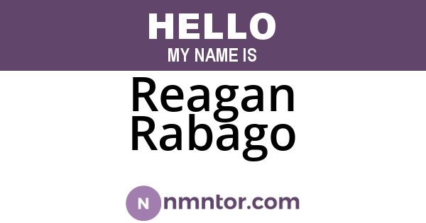 Reagan Rabago