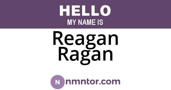 Reagan Ragan