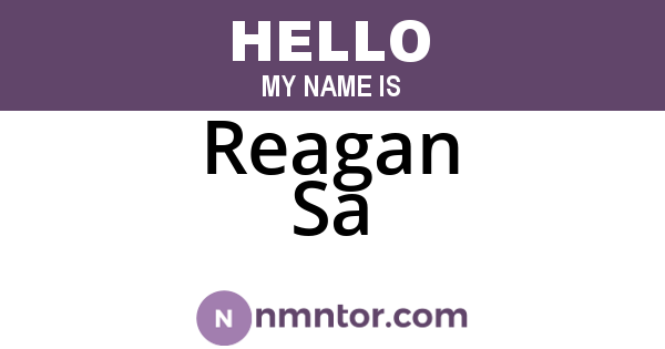 Reagan Sa