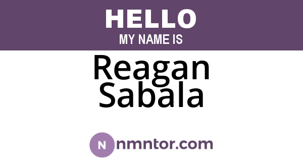 Reagan Sabala