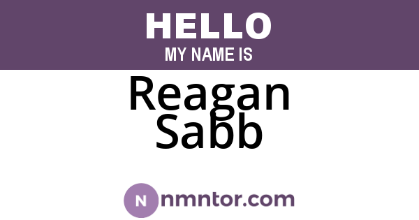Reagan Sabb