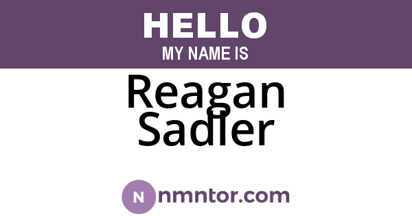 Reagan Sadler