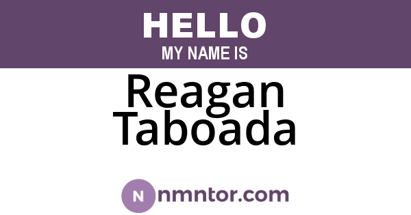 Reagan Taboada