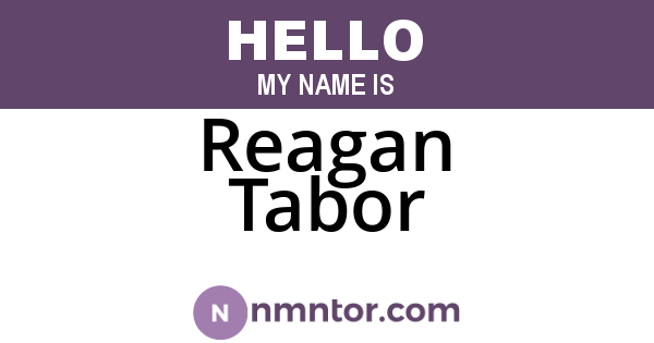 Reagan Tabor
