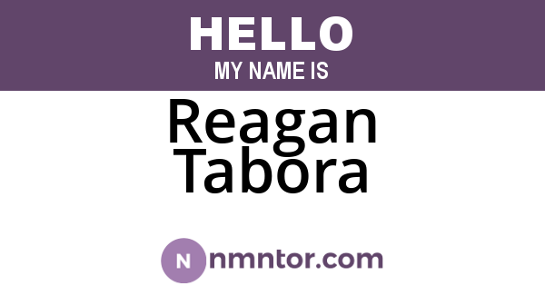 Reagan Tabora
