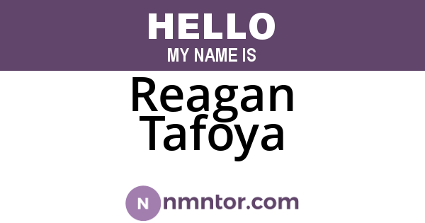 Reagan Tafoya