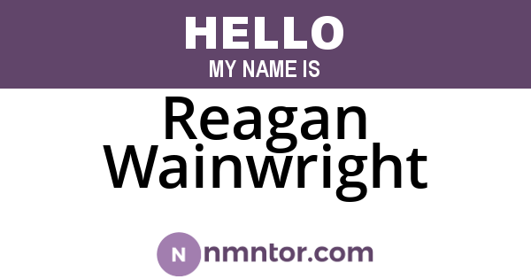 Reagan Wainwright