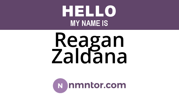 Reagan Zaldana