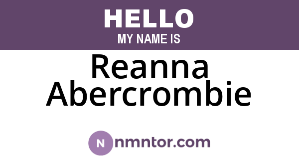 Reanna Abercrombie