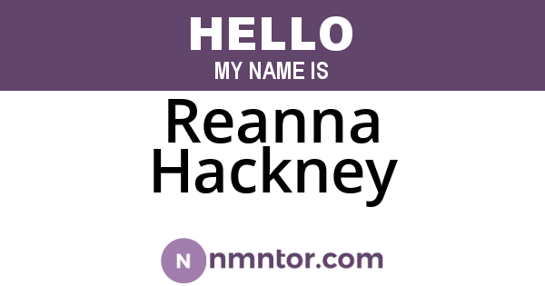 Reanna Hackney
